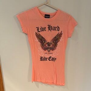 Harley-Davidson Coral Graphic Tee